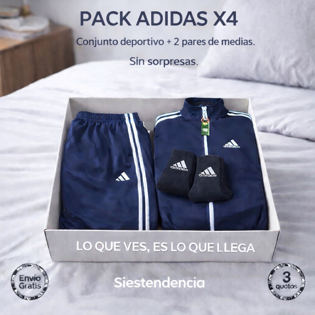 Conjunto Adidas en uso real
